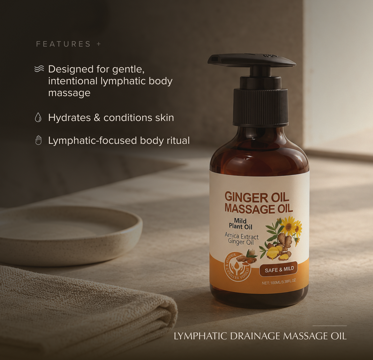 Kojeva Lymphatic Drainage Massage Oil